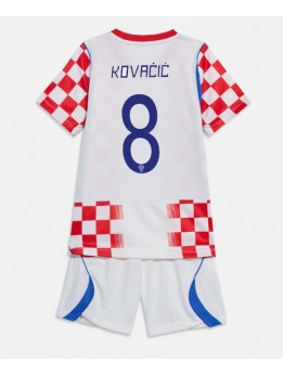 Kroatien Mateo Kovacic #8 Replika Hemmakläder Barn VM 2026 Kortärmad (+ byxor)